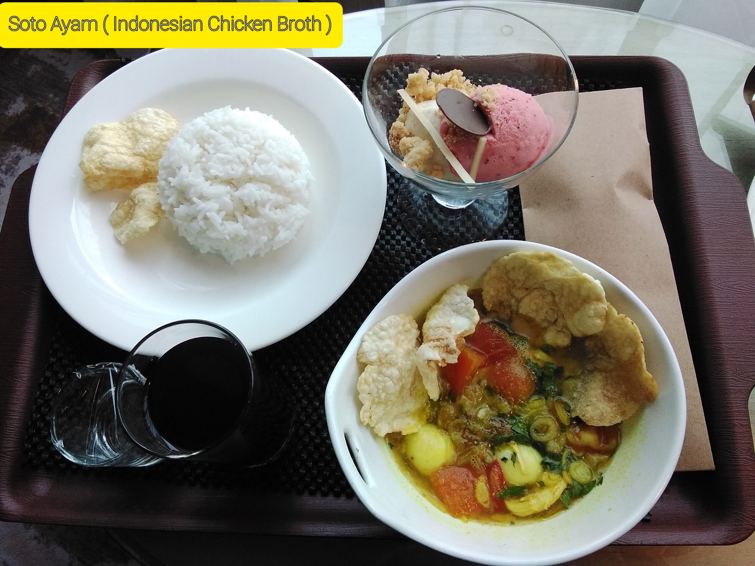 Soto Ayam ( Indonesian Chicken Broth )